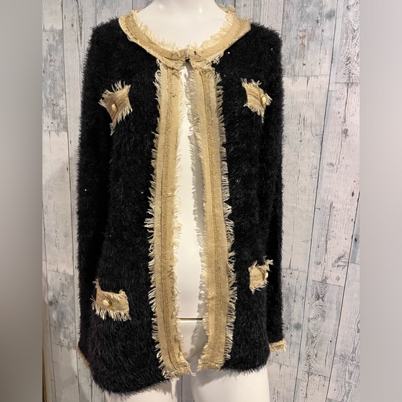 NWT Dolce Cabo sparkling lady sweater/ Jacket - Picture 1 of 9